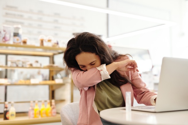 Things I want friends to know with woman sneezing hay fever