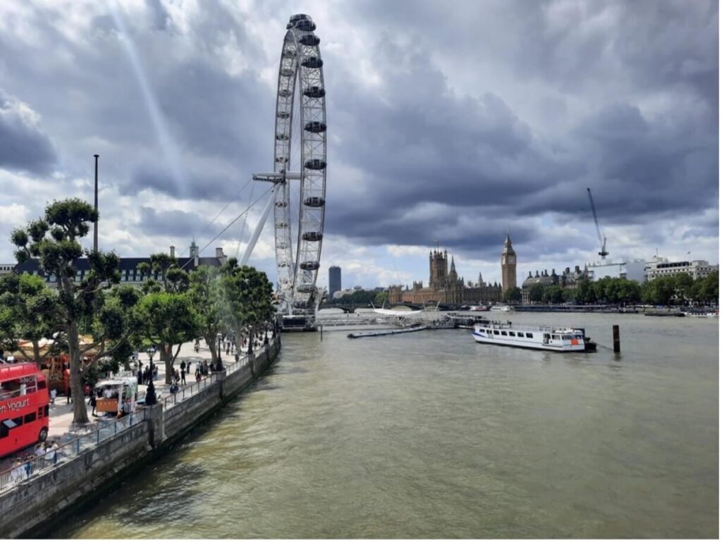 Views from Waterloo Bridge as one of best free views of London